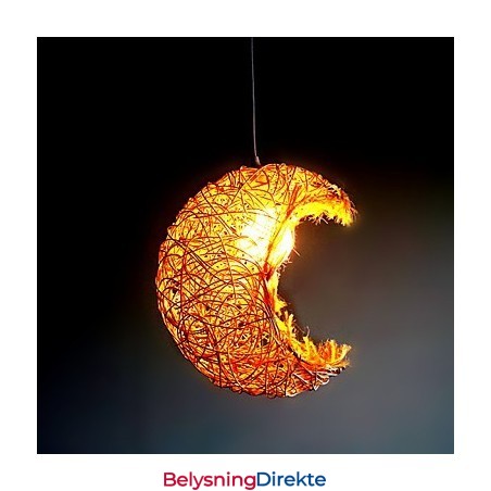 Moderne Landlig Cany Art Vevd Rotting Enkelthodet Droplight-Lampe