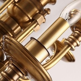 Lysekrone Tradisjonell Klassisk Rustikk Lodge Metall