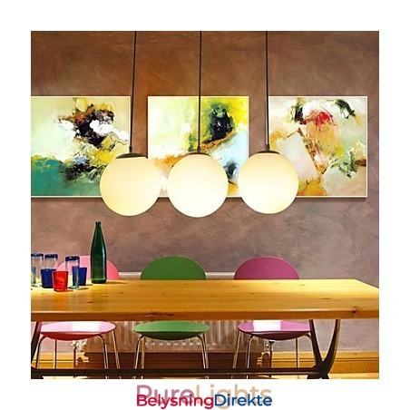 Glasskulelysekrone Sfærisk Lys Enkel Dråpeformet Lampebelysning Med Ett Hode