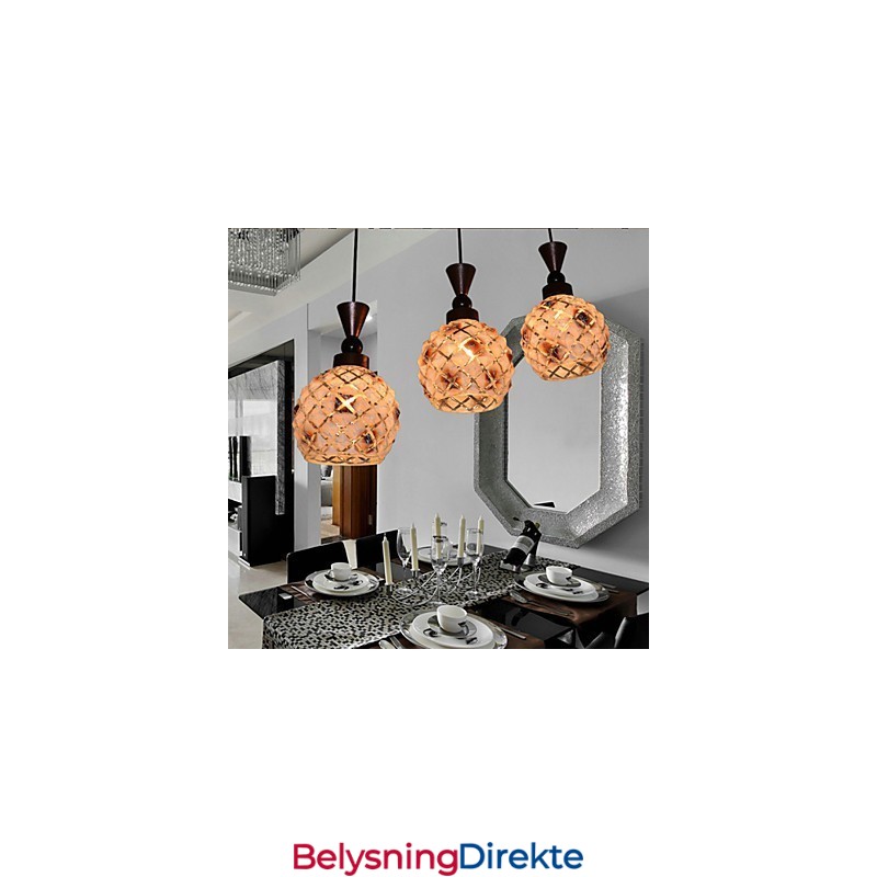 Sylindrisk Glass Rett Enkelthodet Trommel Trommel Enkel Dråpelyslampebelysning