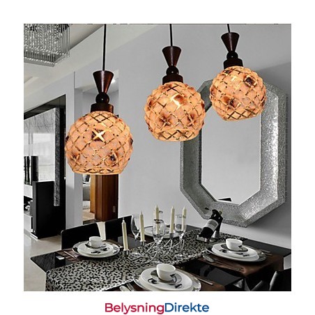 Sylindrisk Glass Rett Enkelthodet Trommel Trommel Enkel Dråpelyslampebelysning