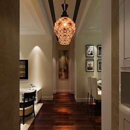 Sylindrisk Glass Rett Enkelthodet Trommel Trommel Enkel Dråpelyslampebelysning