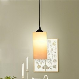 Rund, Rett Glasslampe Med Enkelt Hode