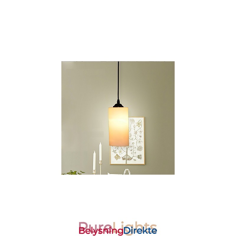 Rund, Rett Glasslampe Med Enkelt Hode