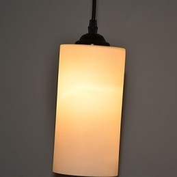 Rund, Rett Glasslampe Med Enkelt Hode