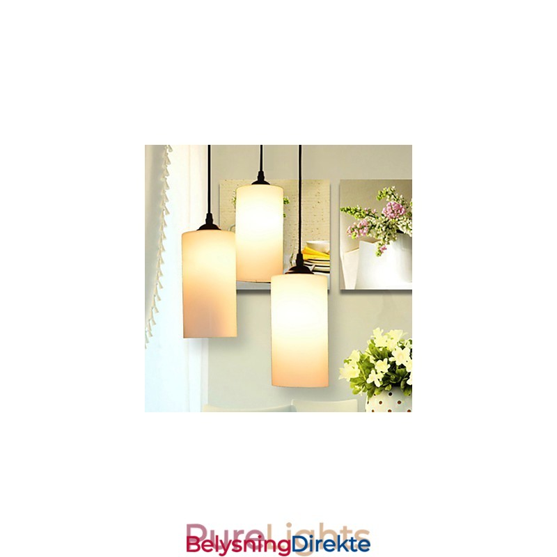 Rund, Rett Glasslampe Med Enkelt Hode