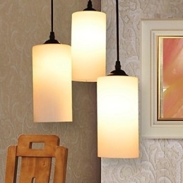 Rund, Rett Glasslampe Med Enkelt Hode