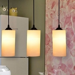Rund, Rett Glasslampe Med Enkelt Hode