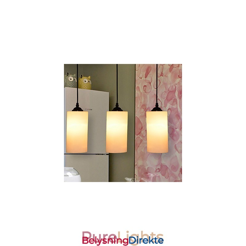 Rund, Rett Glasslampe Med Enkelt Hode