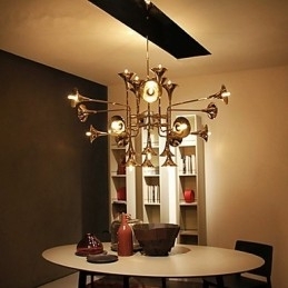 Landlig Mini-Stil Galvanisert Metalllysekrone