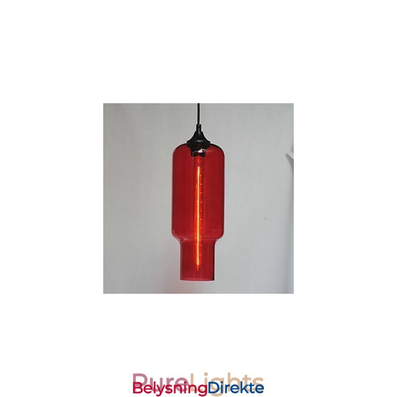 Moderne Glassanheng I Brunt Bobledesign