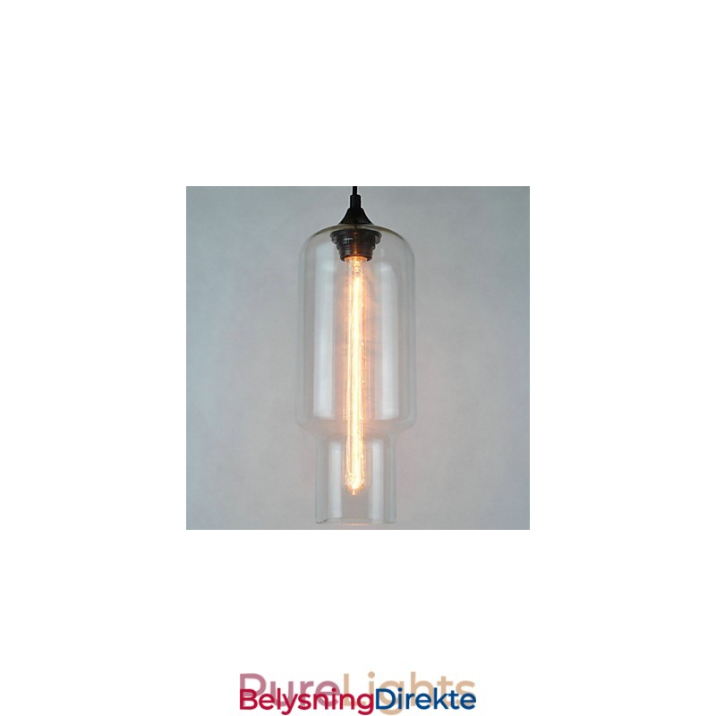 Moderne Glassanheng I Brunt Bobledesign