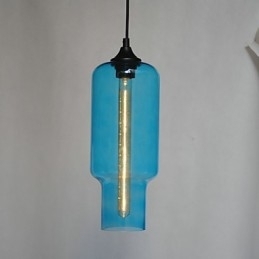 Moderne Glassanheng I Brunt Bobledesign