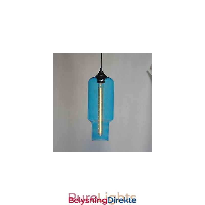 Moderne Glassanheng I Brunt Bobledesign