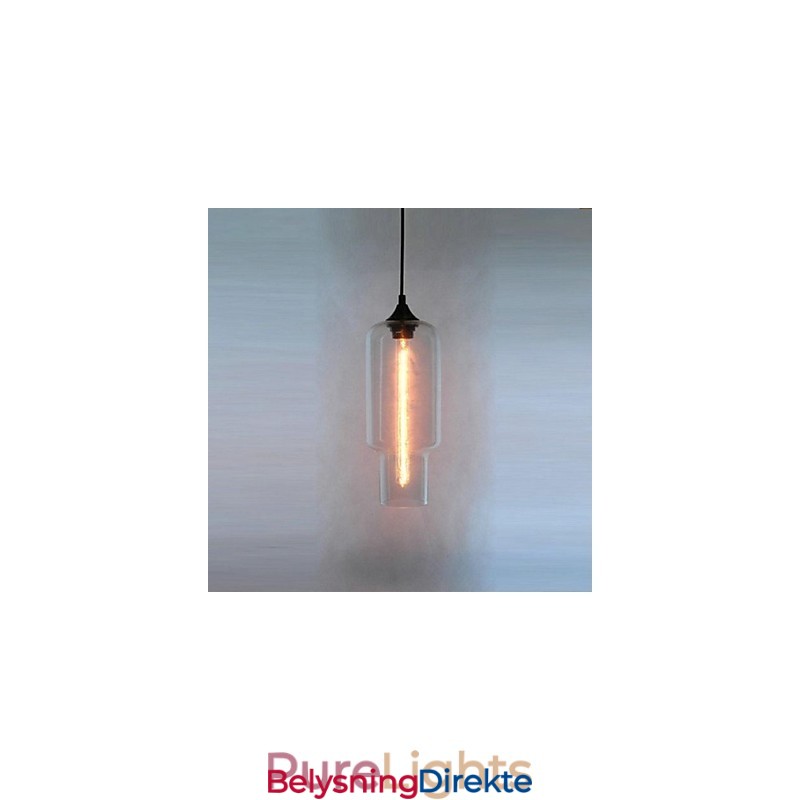 Moderne Glassanheng I Brunt Bobledesign