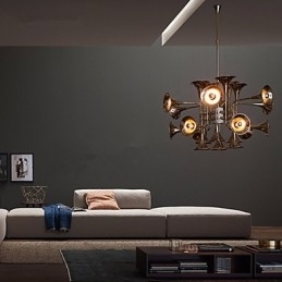 Landlig Mini-Stil Galvanisert Metalllysekrone