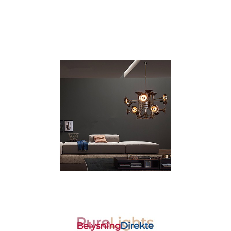 Landlig Mini-Stil Galvanisert Metalllysekrone