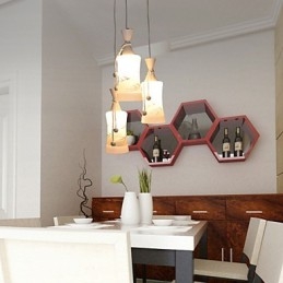 Kreativ Varmluftslinje Med Blader, Dråpelyslampe