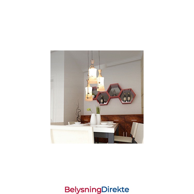 Kreativ Varmluftslinje Med Blader, Dråpelyslampe