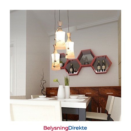 Kreativ Varmluftslinje Med Blader, Dråpelyslampe