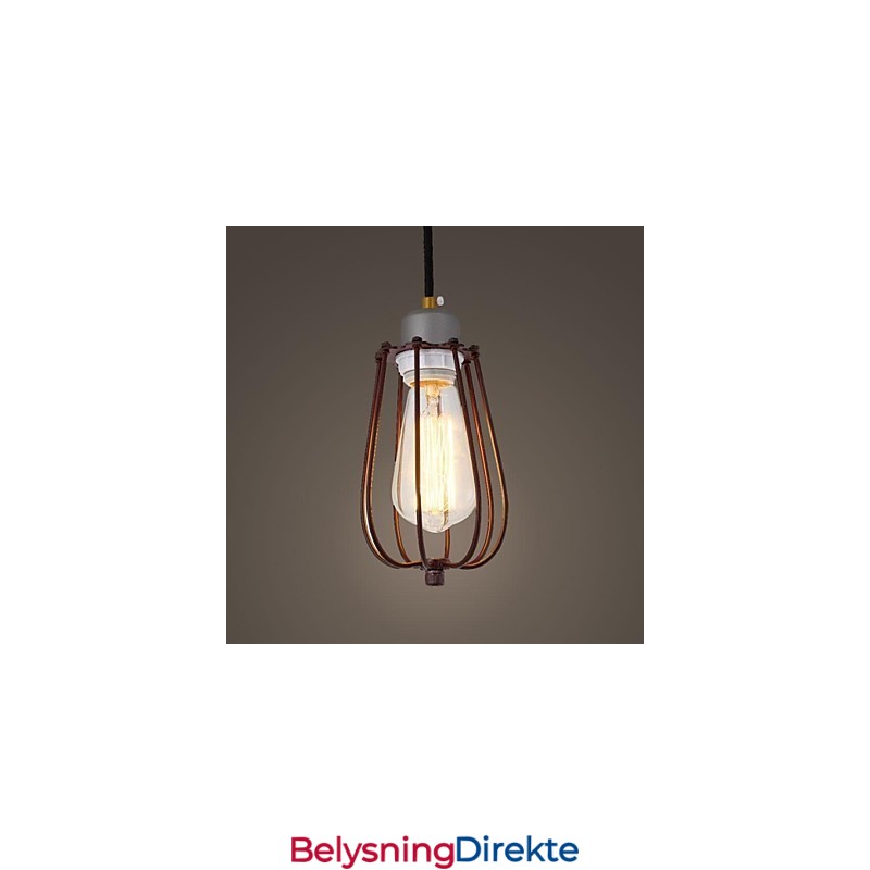 Vintage Mini-Stil Maleri Metall Pendellampe