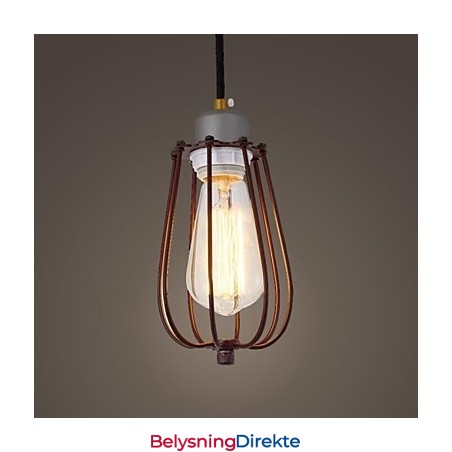 Vintage Mini-Stil Maleri Metall Pendellampe