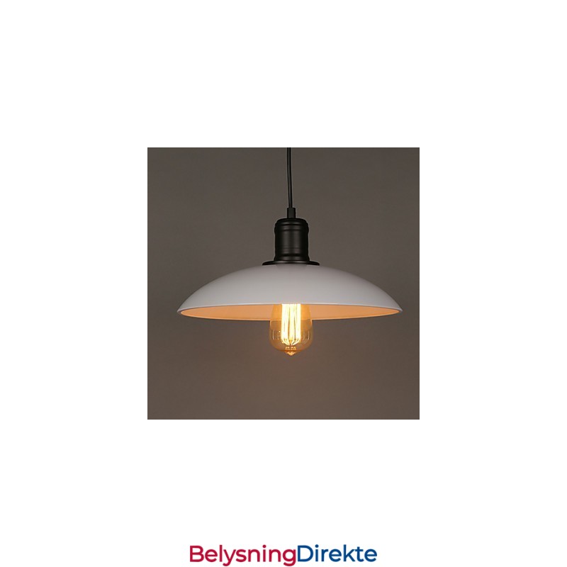 Lamper Og Lanterner Kunstrestaurering Enkelthodet Smijerns Flygende Tallerken Droplight