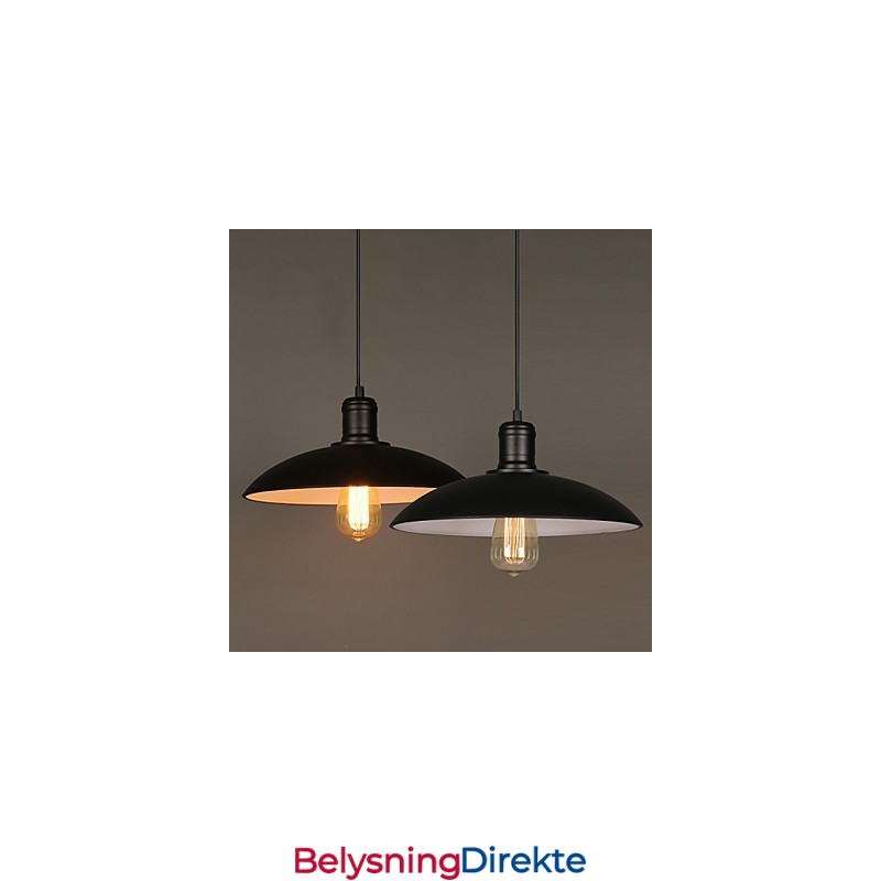 Lamper Og Lanterner Kunstrestaurering Enkelthodet Smijerns Flygende Tallerken Droplight