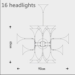 Landlig Mini-Stil Galvanisert Metalllysekrone