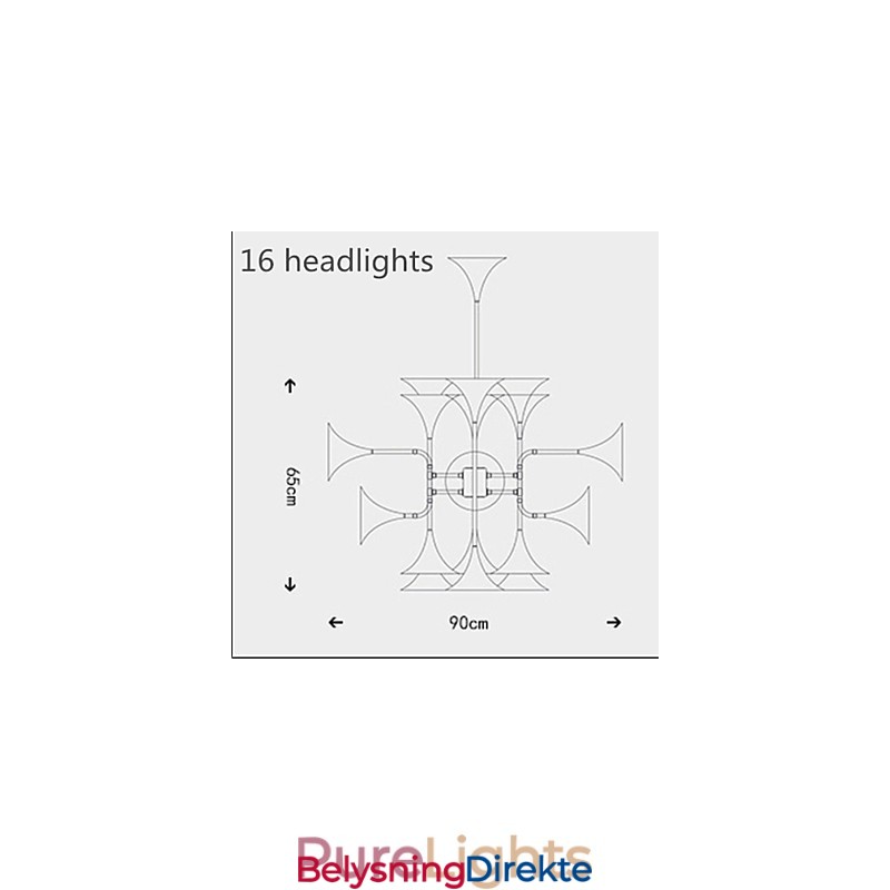 Landlig Mini-Stil Galvanisert Metalllysekrone
