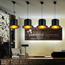 Retro Maleri Metall Pendellampe Garasje