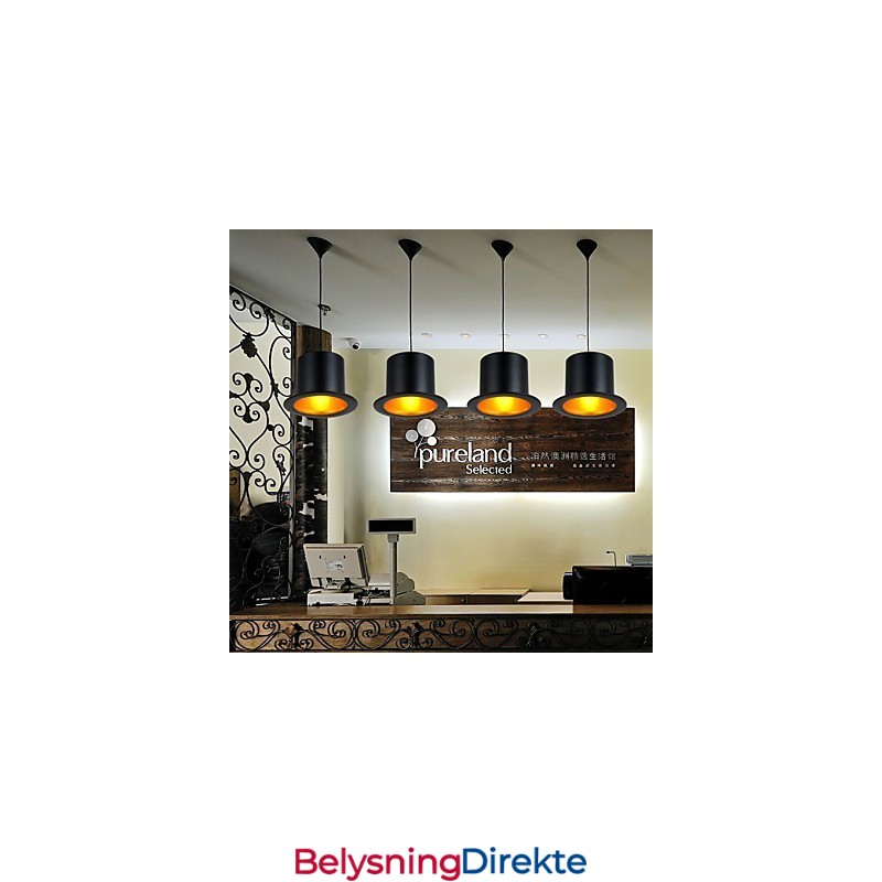 Retro Maleri Metall Pendellampe Garasje