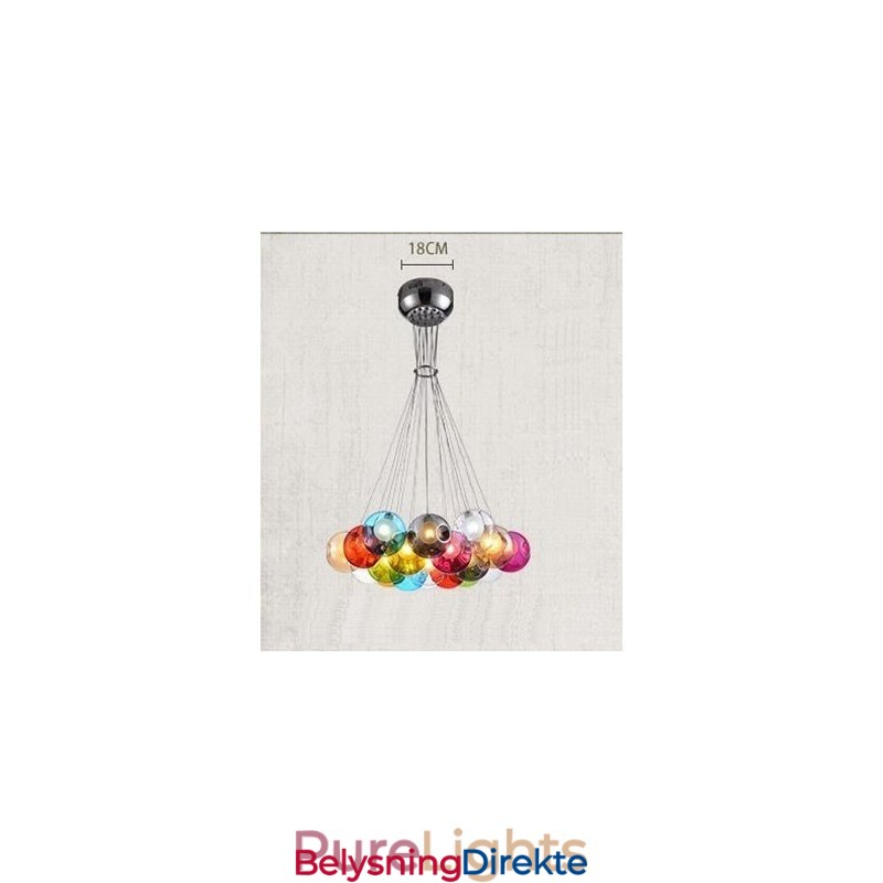 Kreativ Nordisk Farge Gjenoppretter Gamle Måter Gullfiskskål Glass Kreativ Dråpelampe Lys (Hvis Du Bestiller Flere Glasskuler, Kommer Den Med Én Anhengslampe) (Vennligst Velg Antall Og Farge På Glasskulen Nedenfor)