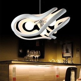 Moderne Samtidsmaleri Harpiks Pendellampe