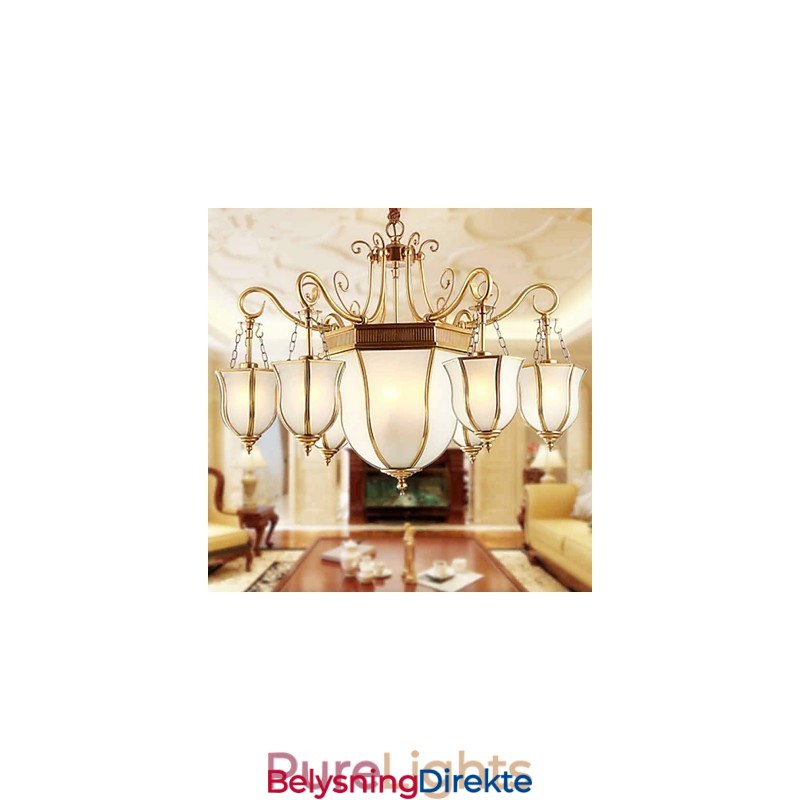 Lysekrone Tradisjonell Klassisk Rustikk Lodge Metall