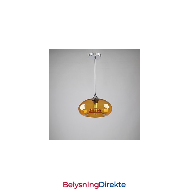 Moderne Karakteristisk 1-Lyss Pendellampe Med Gjennomsiktig Skjerm