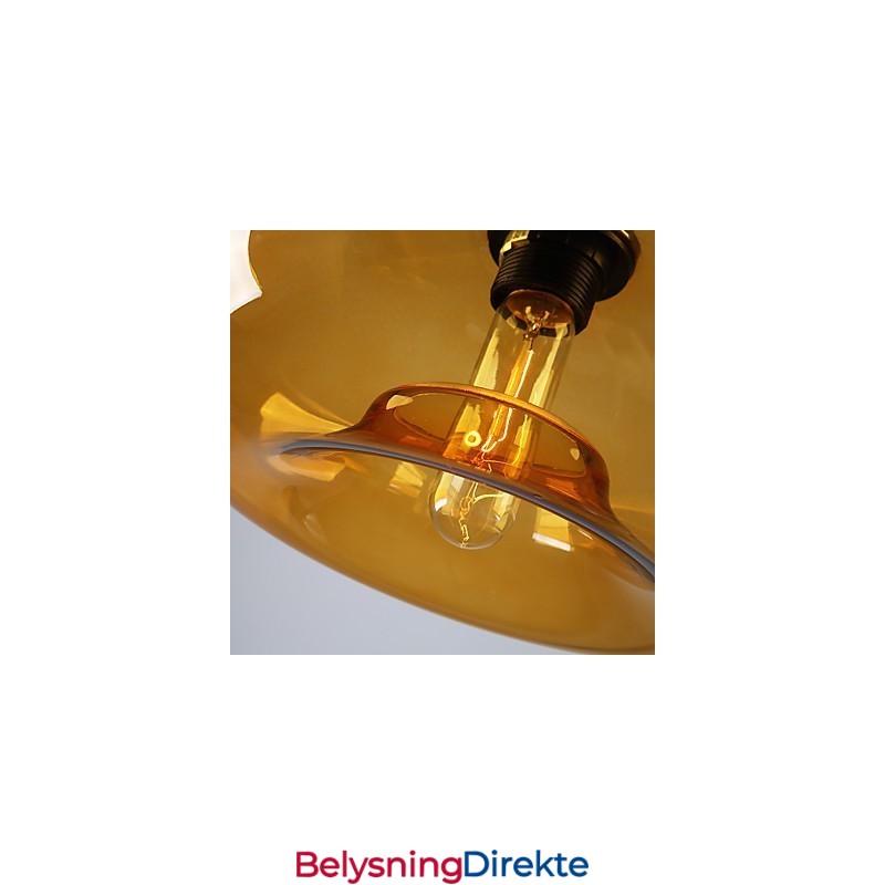 Moderne Karakteristisk 1-Lyss Pendellampe Med Gjennomsiktig Skjerm