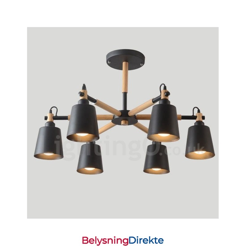 Moderne, Samtidskunstnerisk Lysekrone Med Tre Og 6 Lys