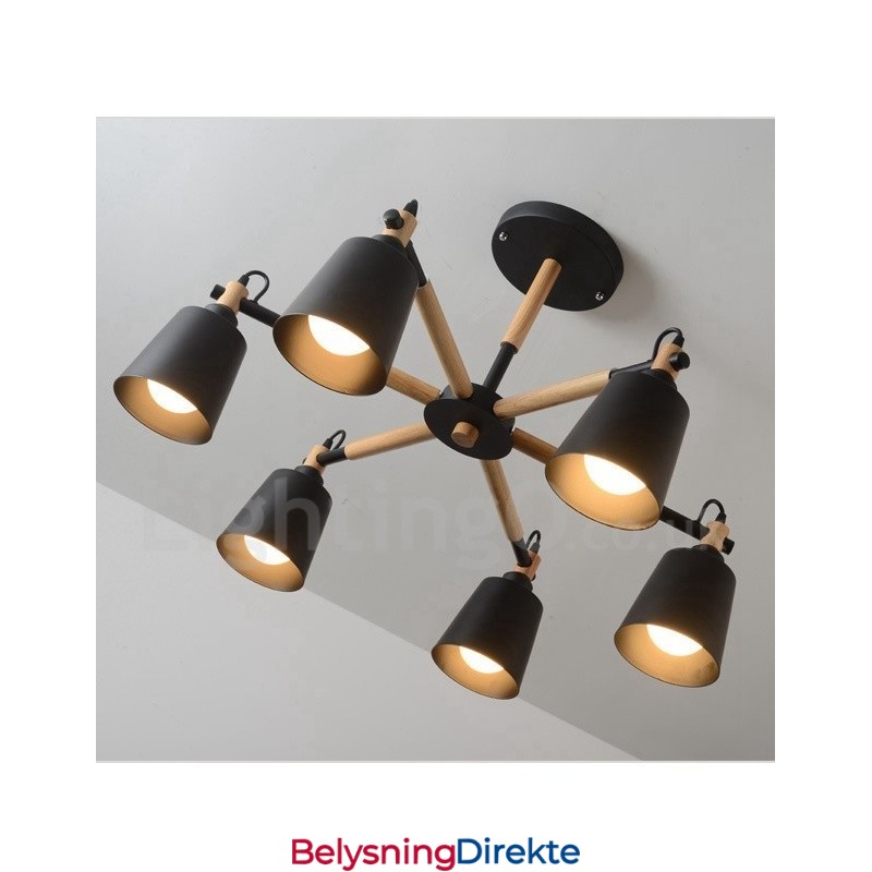 Moderne, Samtidskunstnerisk Lysekrone Med Tre Og 6 Lys