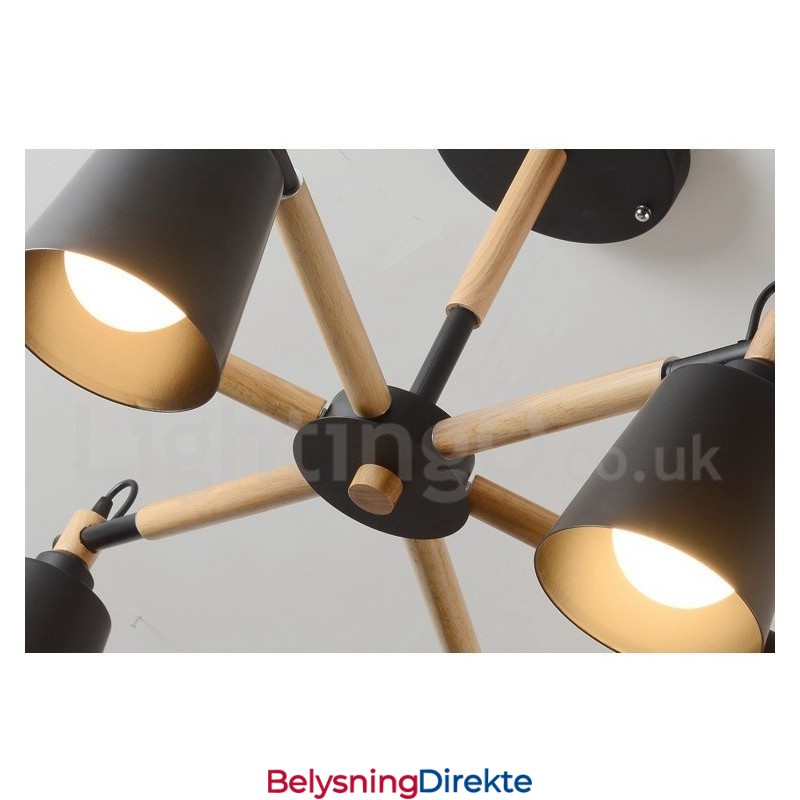 Moderne, Samtidskunstnerisk Lysekrone Med Tre Og 6 Lys