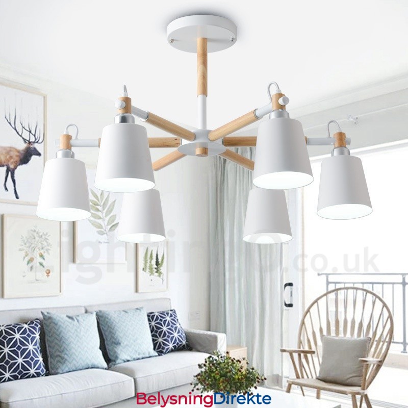 Moderne, Samtidskunstnerisk Lysekrone Med Tre Og 6 Lys