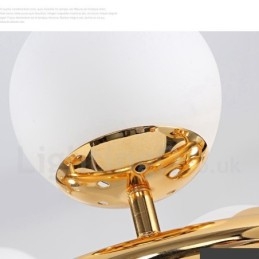 Moderne Samtidslysekrone Med 16 Lys, Glassskjerm Og Lampe