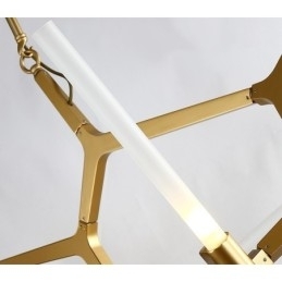 6 Lys Moderne Samtidskunst Lysekrone I 2 Etasjer (Svart Gyllen)