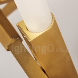 10-Lys Moderne Samtidslysekrone (Svart Gyllen)