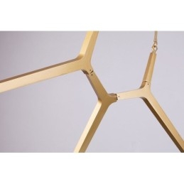 12-Lys Moderne Samtidslysekrone (Svart Gyllen)