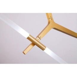 12-Lys Moderne Samtidslysekrone (Svart Gyllen)