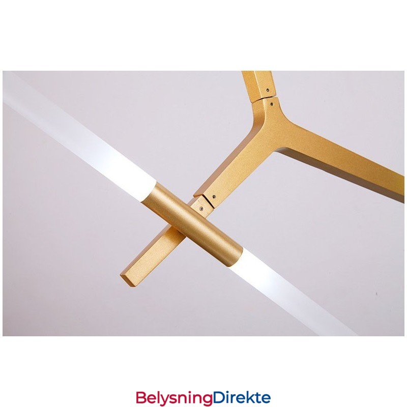 12-Lys Moderne Samtidslysekrone (Svart Gyllen)