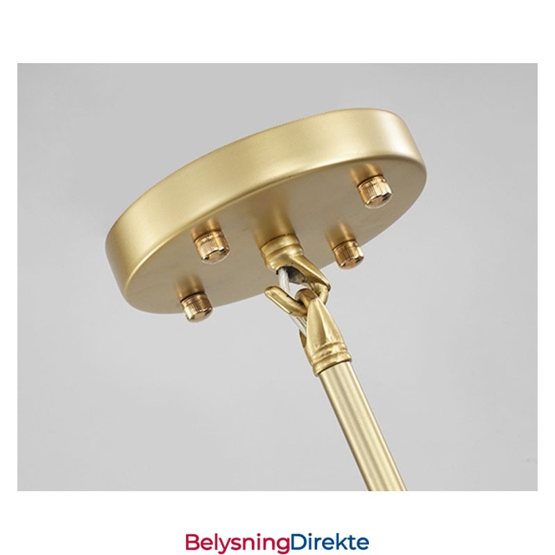 Moderne Samtids 20 Lysende Lysekrone (Svart Gylden)