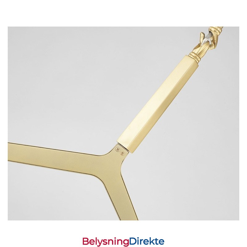 Moderne Samtids 20 Lysende Lysekrone (Svart Gylden)