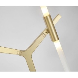 Moderne Samtids 20 Lysende Lysekrone (Svart Gylden)